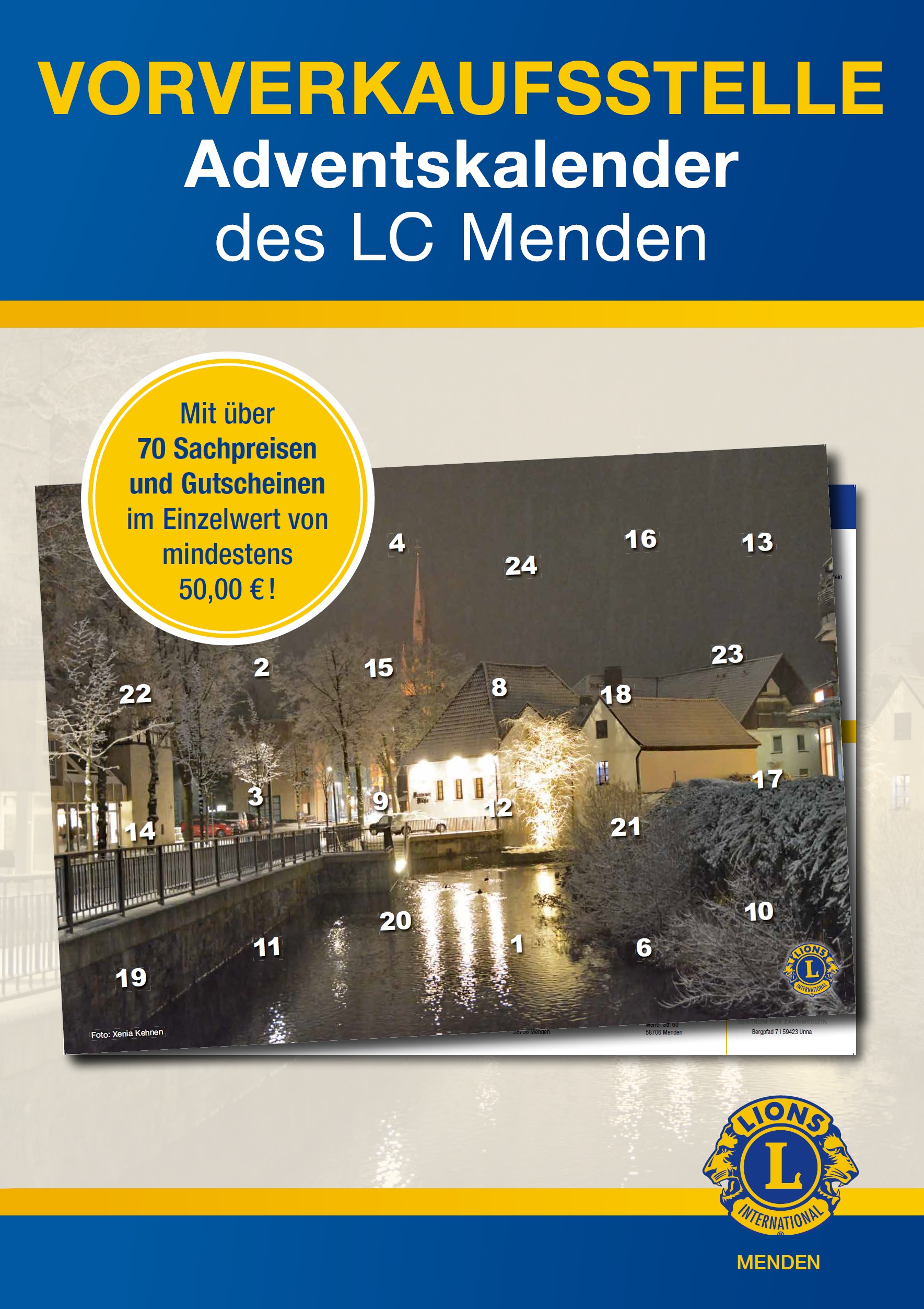 Lions Club Menden: Adventskalender 2020