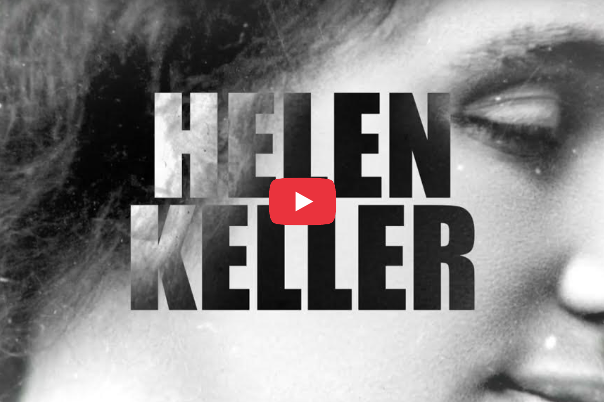 Screenshot des YouTube-Videos zur Helen-Keller-Kampagne